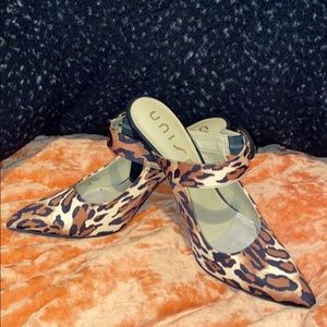 Leopard print heels